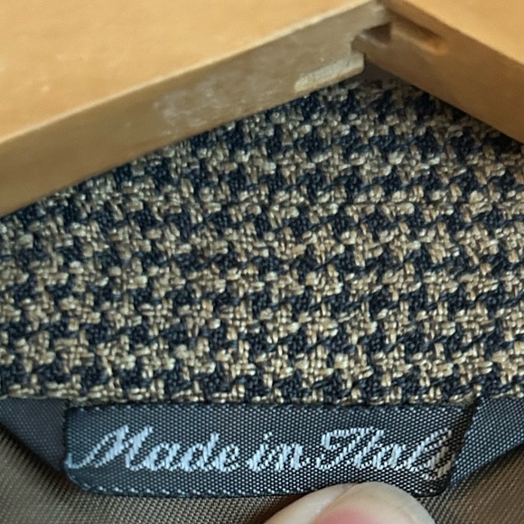 Zanella Men's Blazer in Brown and Black Check, BIG & TALL Sports Coat - Picture 10 of 12